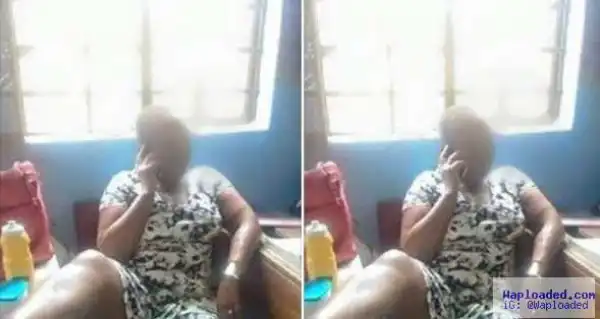 Photos : See How a Teacher Sits Carelessly, Exposing Her Legs In Front Of Pupils